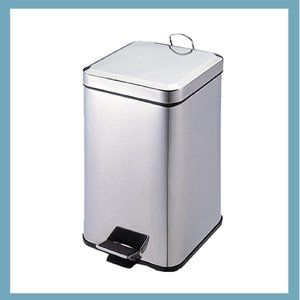 Square Stainless Steel Trash Can (20 Liters/5.3 gallon)
